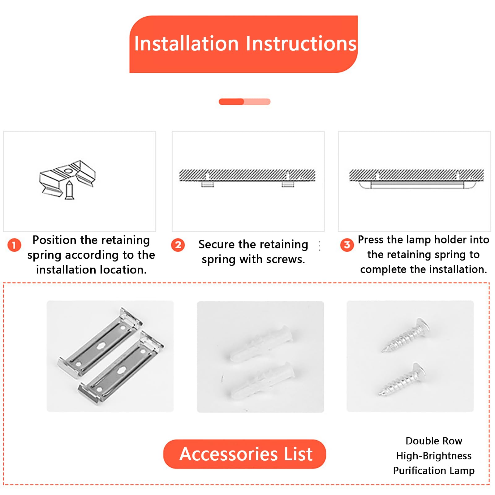 Luminaria LED Lineal Enlazable De Doble Fila — 6500K Blanco Frío — Tubo Integrado Conectable Hasta 3 Unidades — Aluminio Y PP — Para Iluminación De Techos En Garajes Y Almacenes,12pc-30cm/11.8in