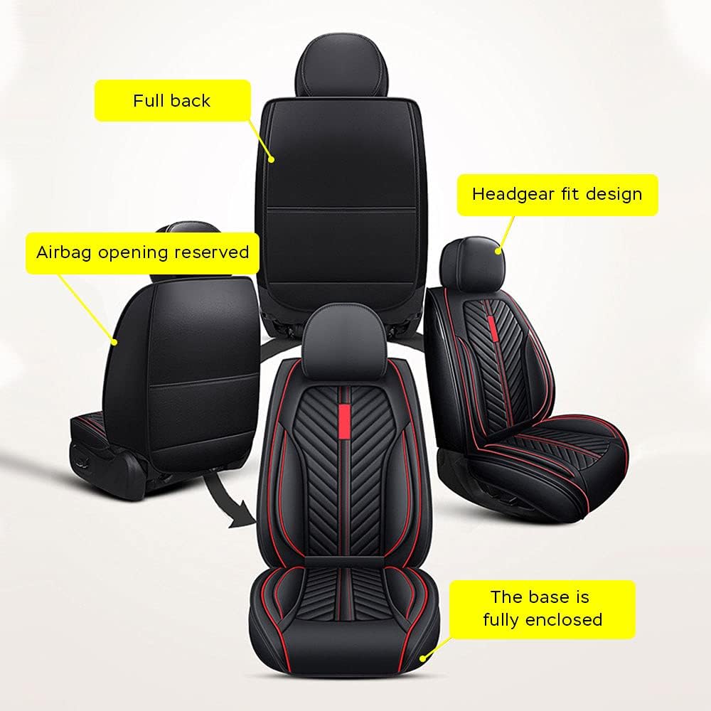Universal Car Seat Cover Set Suitable for 99% of Vehicle Models 8-Seater Waterproof Seat Cover Protector Easy to Install Interior Cover Standard Yellow