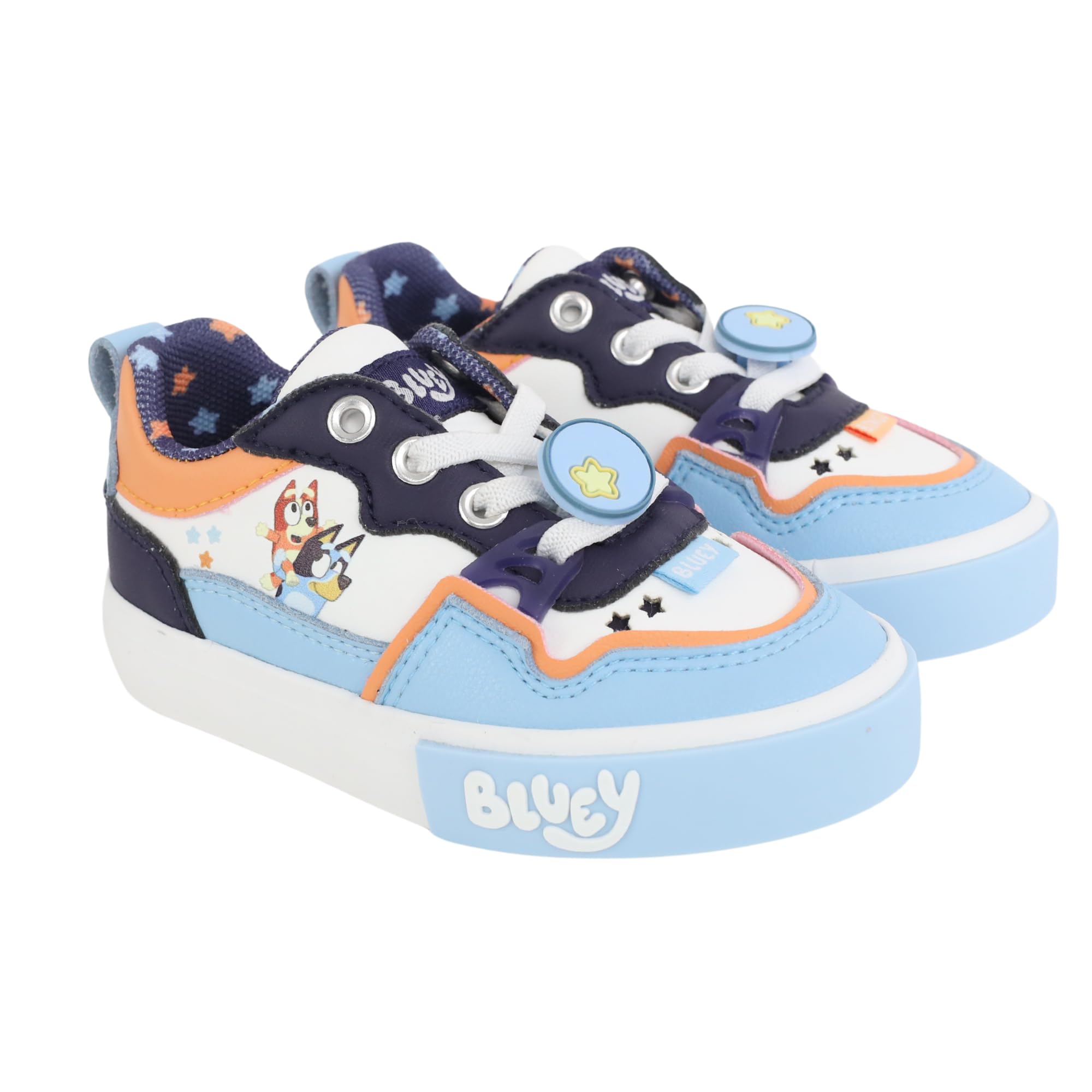 Ground Up Bluey and Bingo Court Low Top Sneakers
