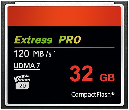 Cámara CF Card 32GB CompactFlash Tarjeta de memoria UDMA Velocidad hasta 120MBs