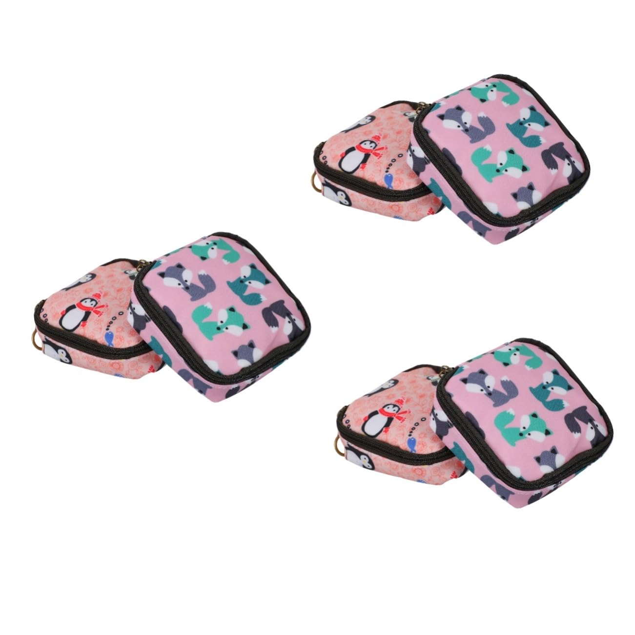3 Series Bolsa De Almacenamiento Compresas Menstruales De Unidades Organizador Portátil Viaje Uso Escuelas Y Exteriores 2 Piezas X 3