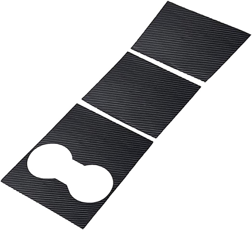Tesla Model 3 Model Y Center Console Vinyl Wrap Carbon Fiber Black Console Cover Interior Decoration Wrap Kit