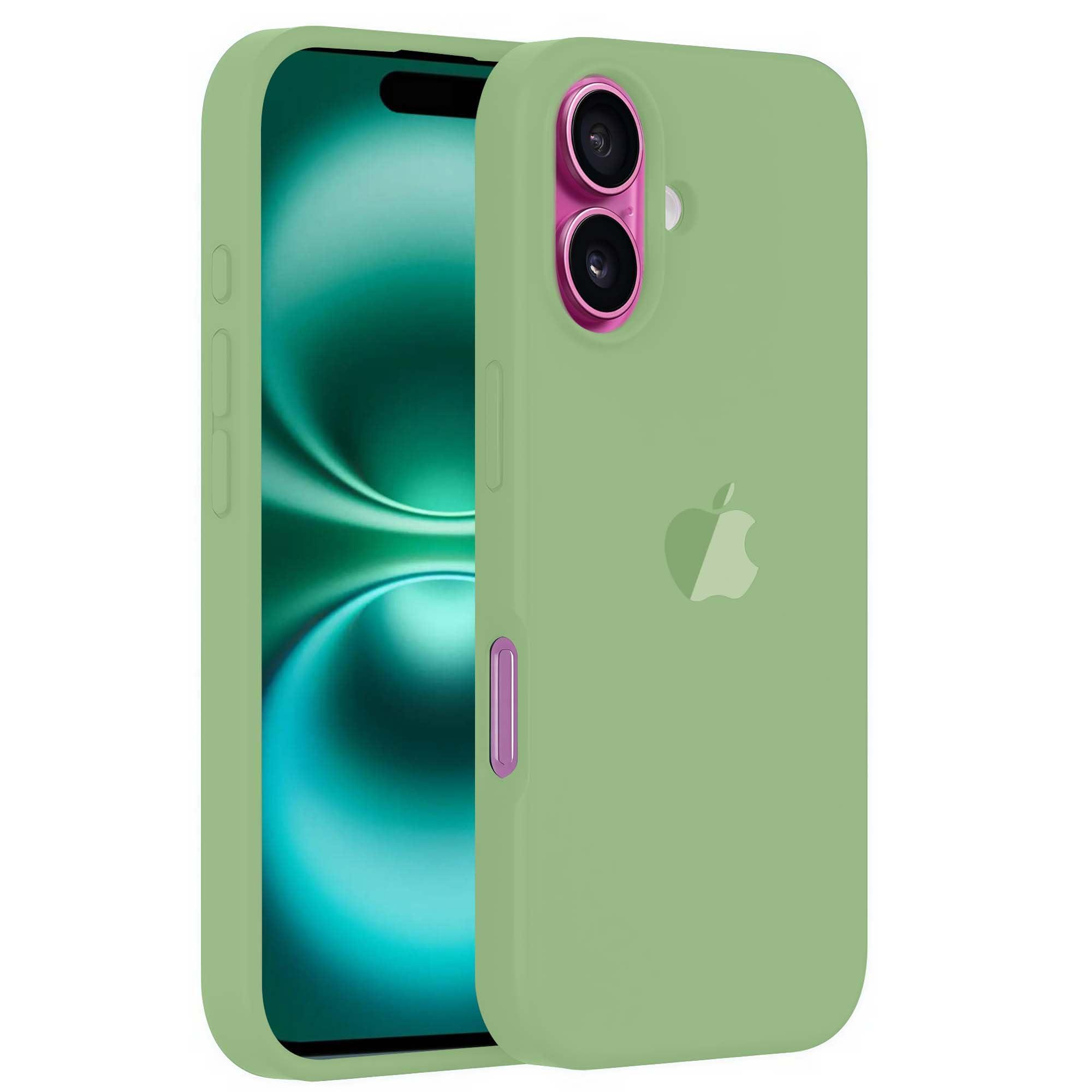 GADVIK Back Cover Compatible with iPhone 16 Case, Premium Liquid Silicone Case, Full Body Protective Cover, Shockproof, Slim Phone Case (Olivine)