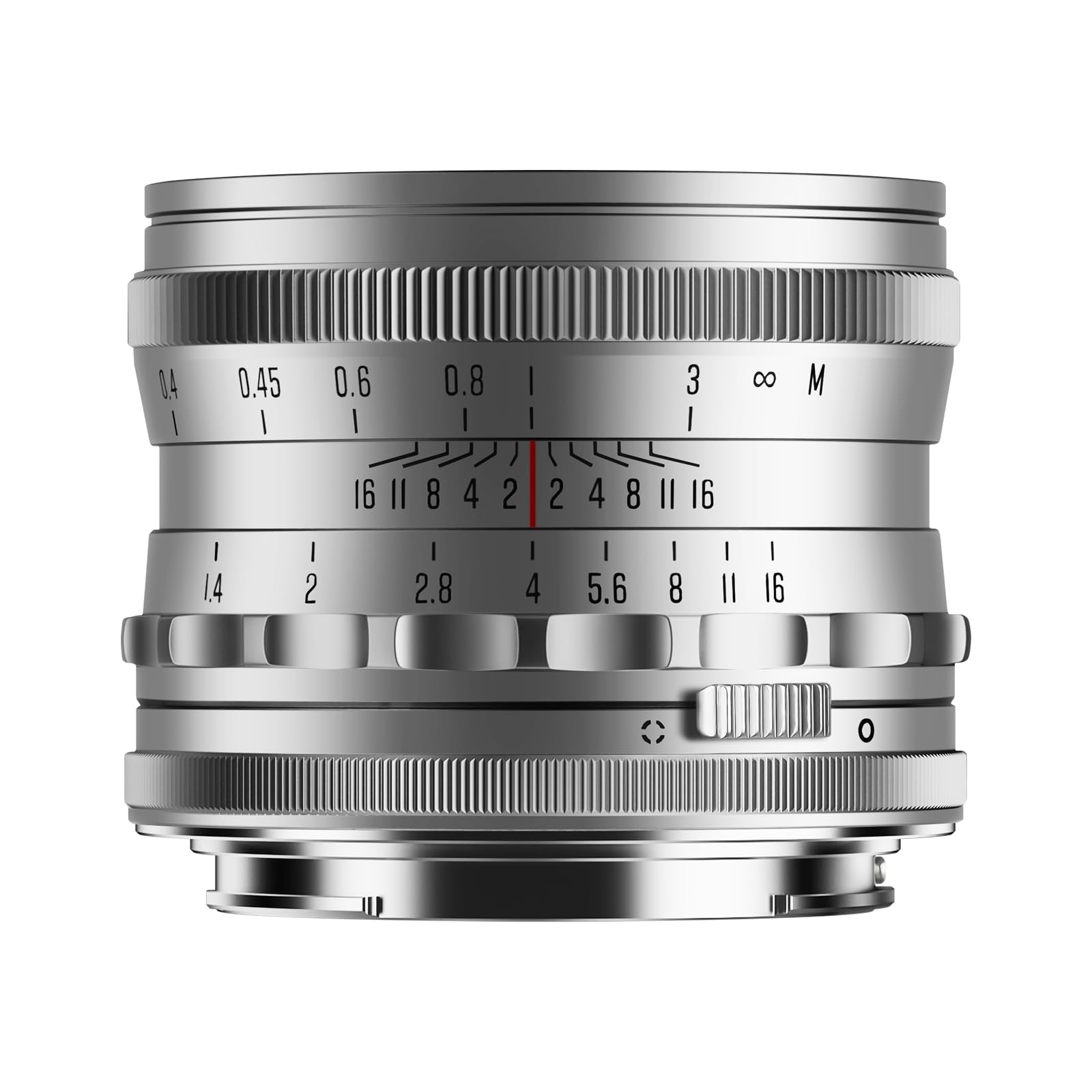 Brightin Star MF 35mm F1.4 Full-Frame Lens for Sony E Mount Mirrorless Cameras，f/1.4 Large Aperture Manual Focus Prime Lens Fit for A7III A7RIII A7SII A7II a6500 a6400 a6300（Silver）
