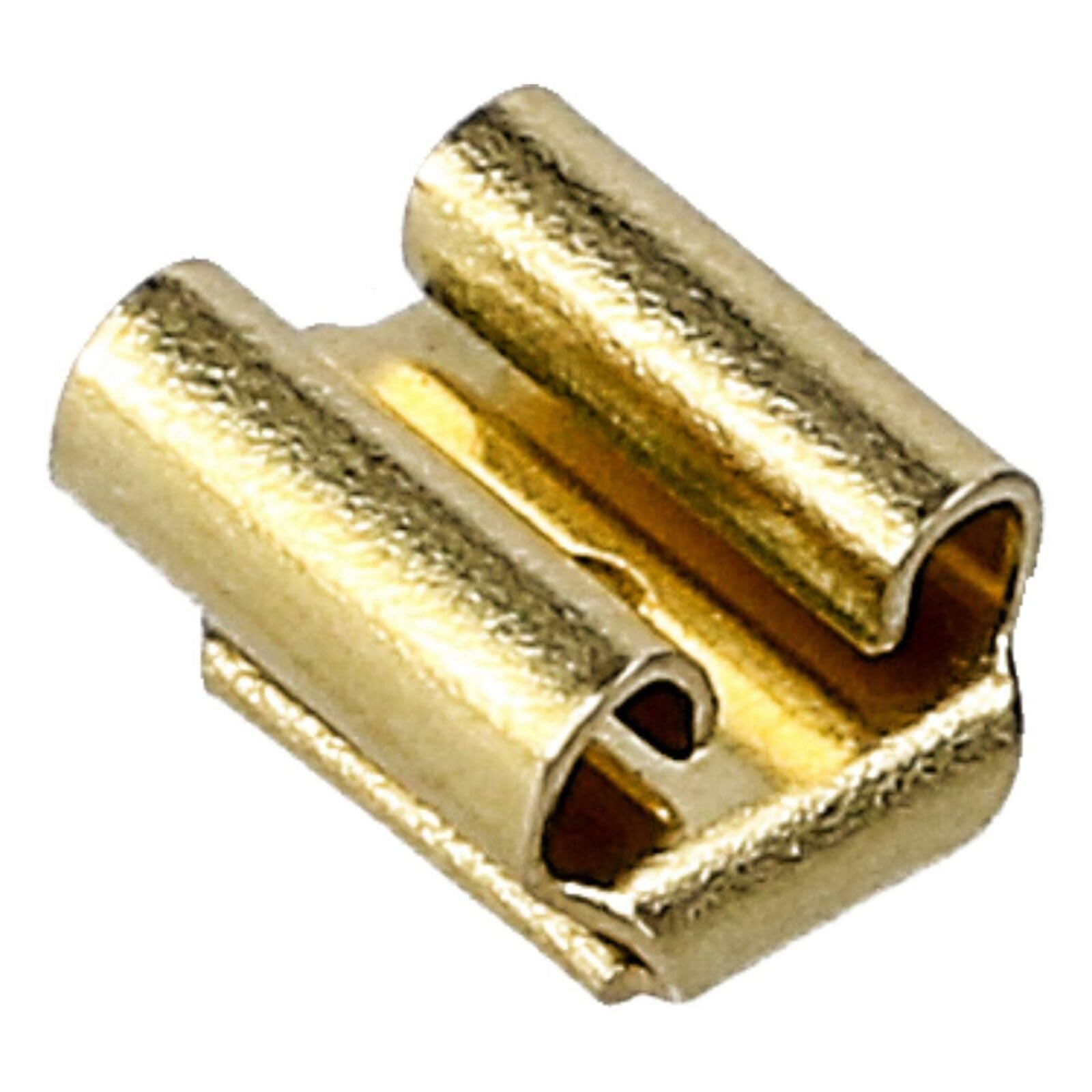 LUTH Premium Profi Parts Doppelsteckhülse 6,3mm Kupplung Auf 4,8mm Stecker für Kabel 50stk