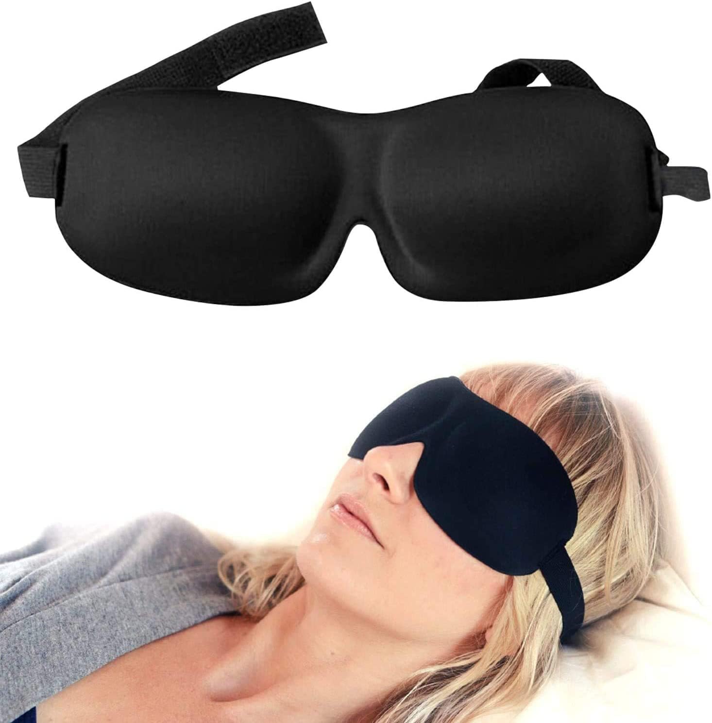 Nidra Sleeping Mask for Women and Men with 3D Contoured Cup