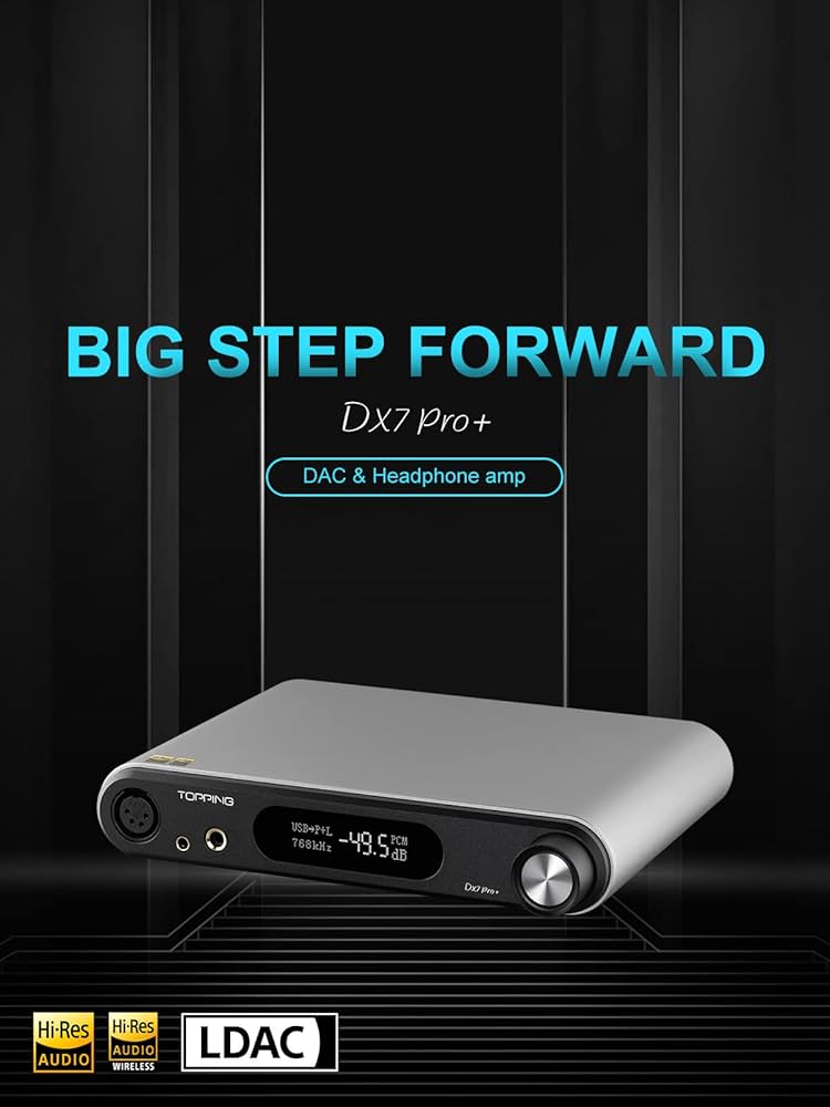 セット送料無料 TOPPING DX7 Pro+ ES9038Pro DACヘッドホンアンプ