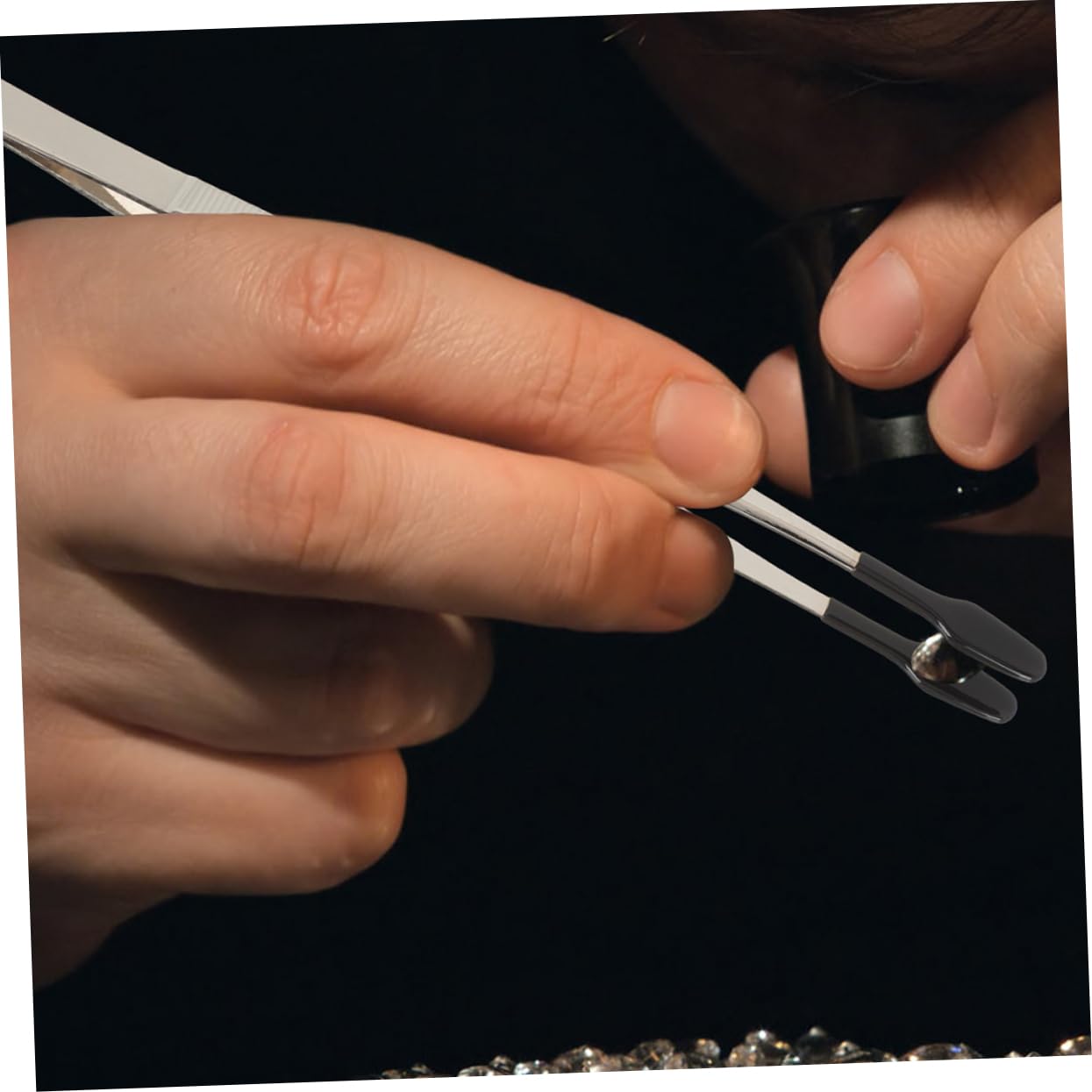 Uonlytech 8pezzi Pinzette Inossidabile Per Applicazione Di False Ciglia Da Design Multifunzionale e Ergonomico Per Collezionismo Francobolli e Hobby Creativi