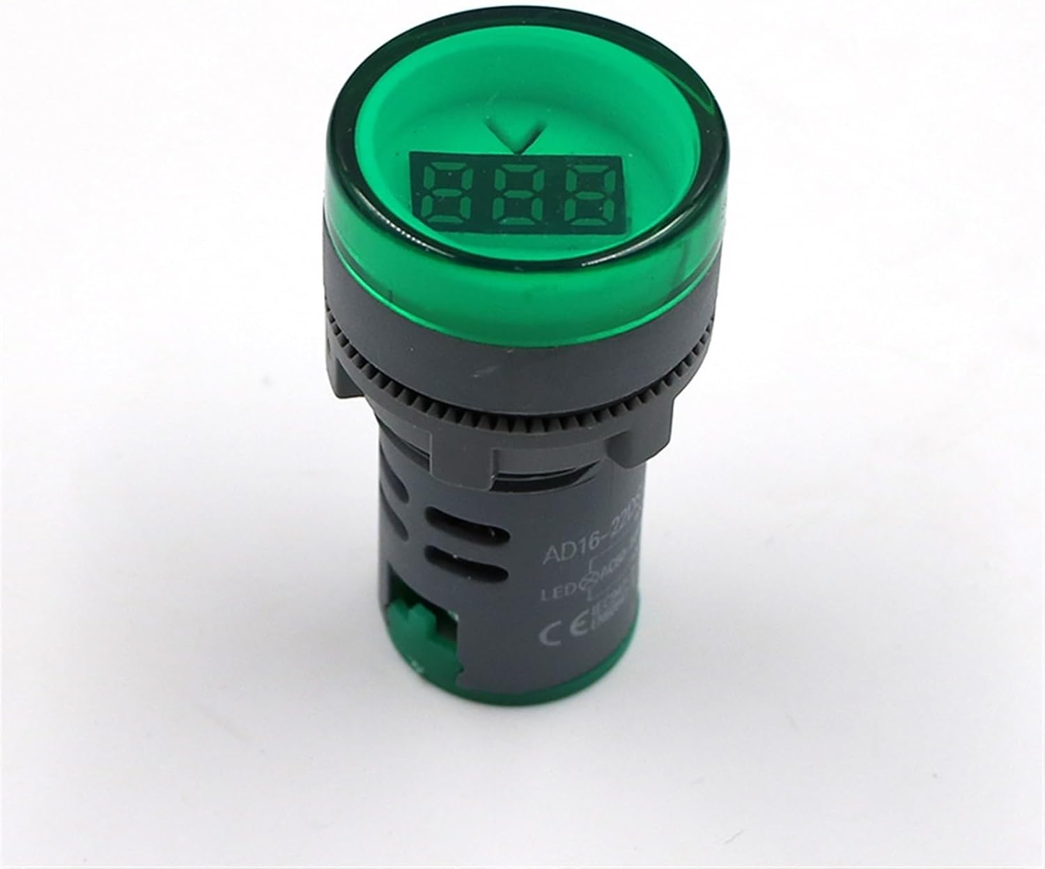 MOBYAT 22mm LED Digital Display AC 60-500V 0-100A Ampermeter Ammeter Voltmeter Voltage Current Meter Gauge Indicator Signal Light 1Pcs (Color : White Ampermeter)
