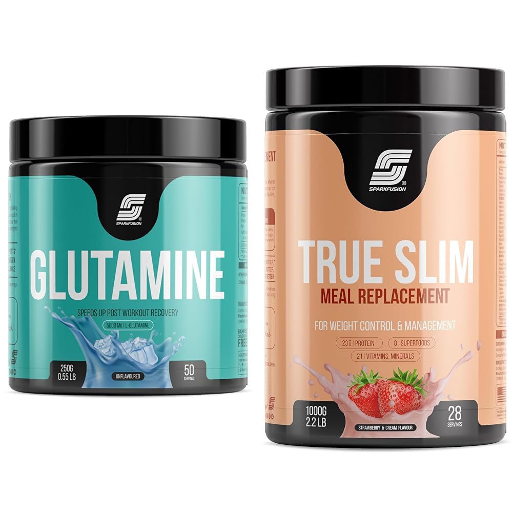 Sparkfusion L-Glutamine Powder 5000 mg (250 GM,50 Servings) For Speeds Up Post Workout Recovery Su | Sparkfusion True Slim Protein Powder Meal Replacement Shake | For Weight Control And Management |2-image-15