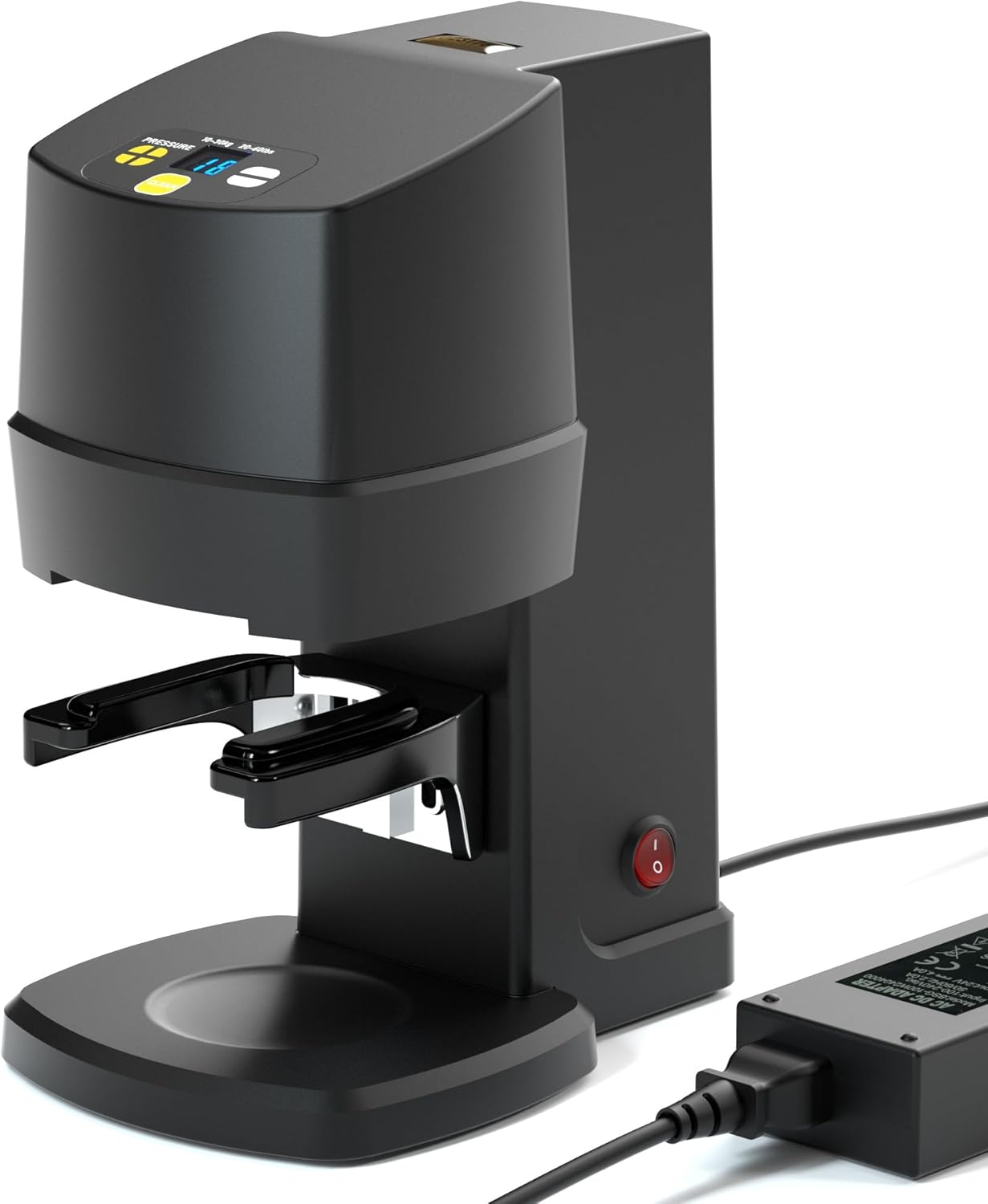 Automatic Tamper, 58mm Electric Espresso Tamper, 22-66LBS Adjustable Coffee Tamper, Depth Adjustable Espresso Press Tamper, 58mm Portafilter Tamper for Coffee Shop, Easy Clean Design