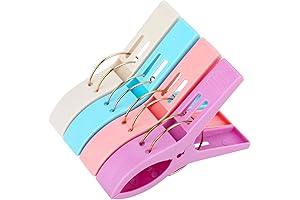 (4 Pack) Beach Towel Clips for Towels and Chairs