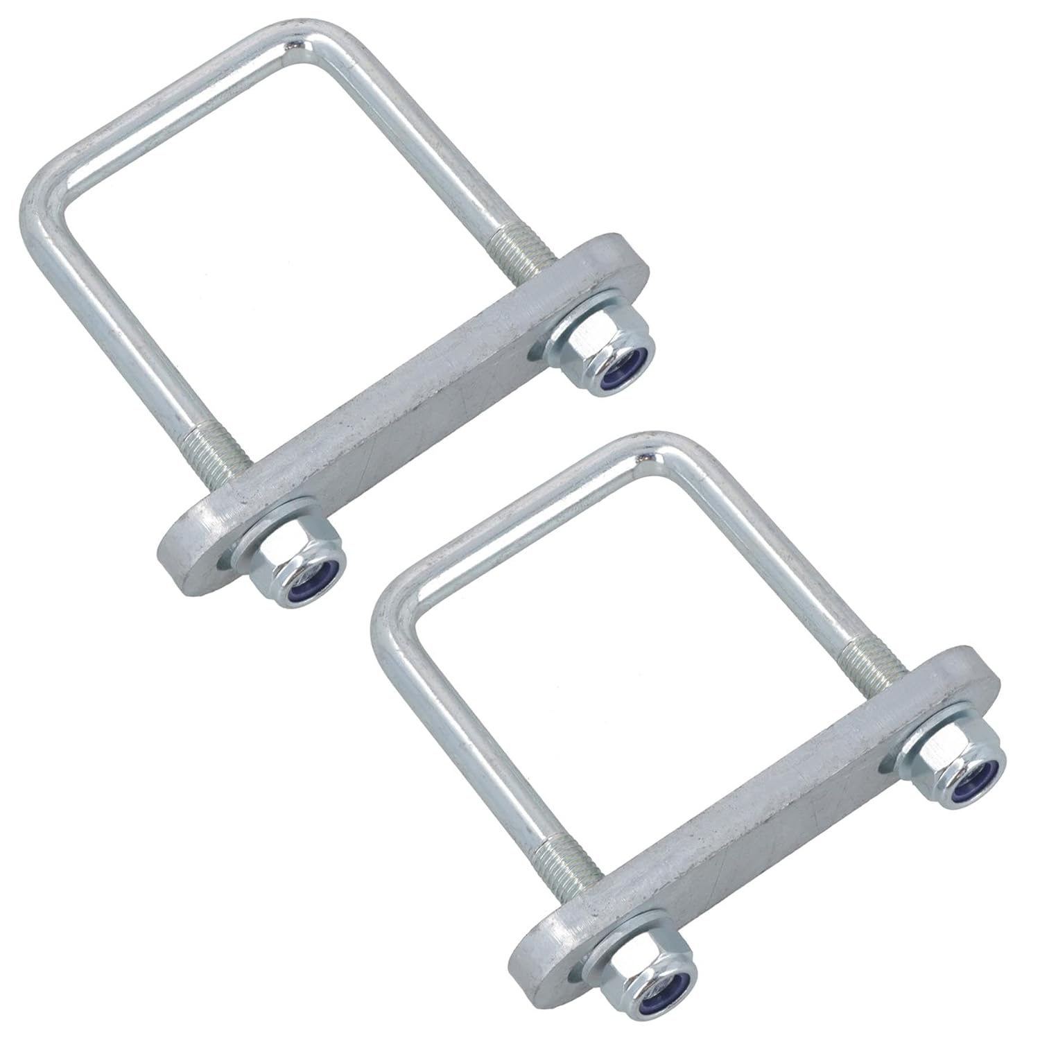 M12 U-Bolt 72mm x 110mm 2 Pack With Plates High Tensile for Boat Trailers