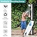 VINGLI 11 Gallon Solar Heated Shower with Shower Head, Handheld Showerhead and Foot Shower Tap for Poolside Backyard Beach Pool Spa