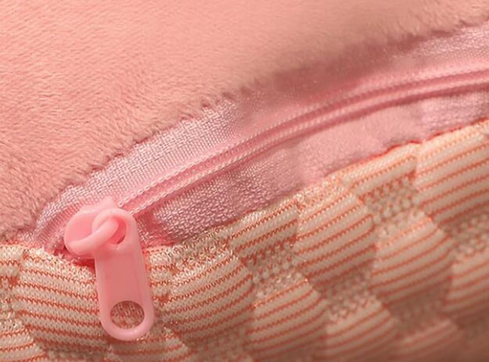 Office Chair Lumbar Pillow Back Cushion Bed Headboard Backrest Pillow Sofa Reading Rest Neck Support Pillows (Pink, 48×45CM/18.9"×17.7")