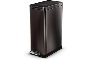 Home Zone Living - 45 Liter, 12 Gallon Thin Trash Can