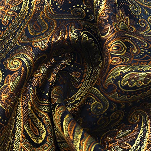 Image of Paisley Floral Mens Tie Formal Necktie Pocket Squares Ties Clips Cufflinks Classic for Men Set