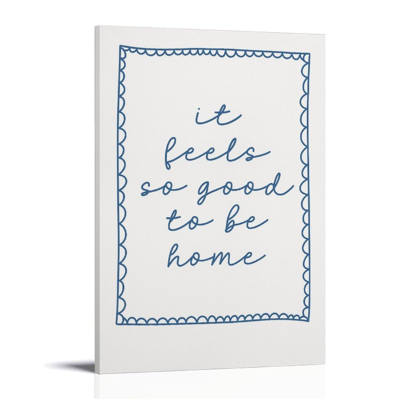 Impression sur toile avec phrase « Home Sweet Home » - Art moderne et mignon - Décoration murale pour appartement - Dortoir - Décoration murale - Style moderne - 30,5 x 45,7 cm