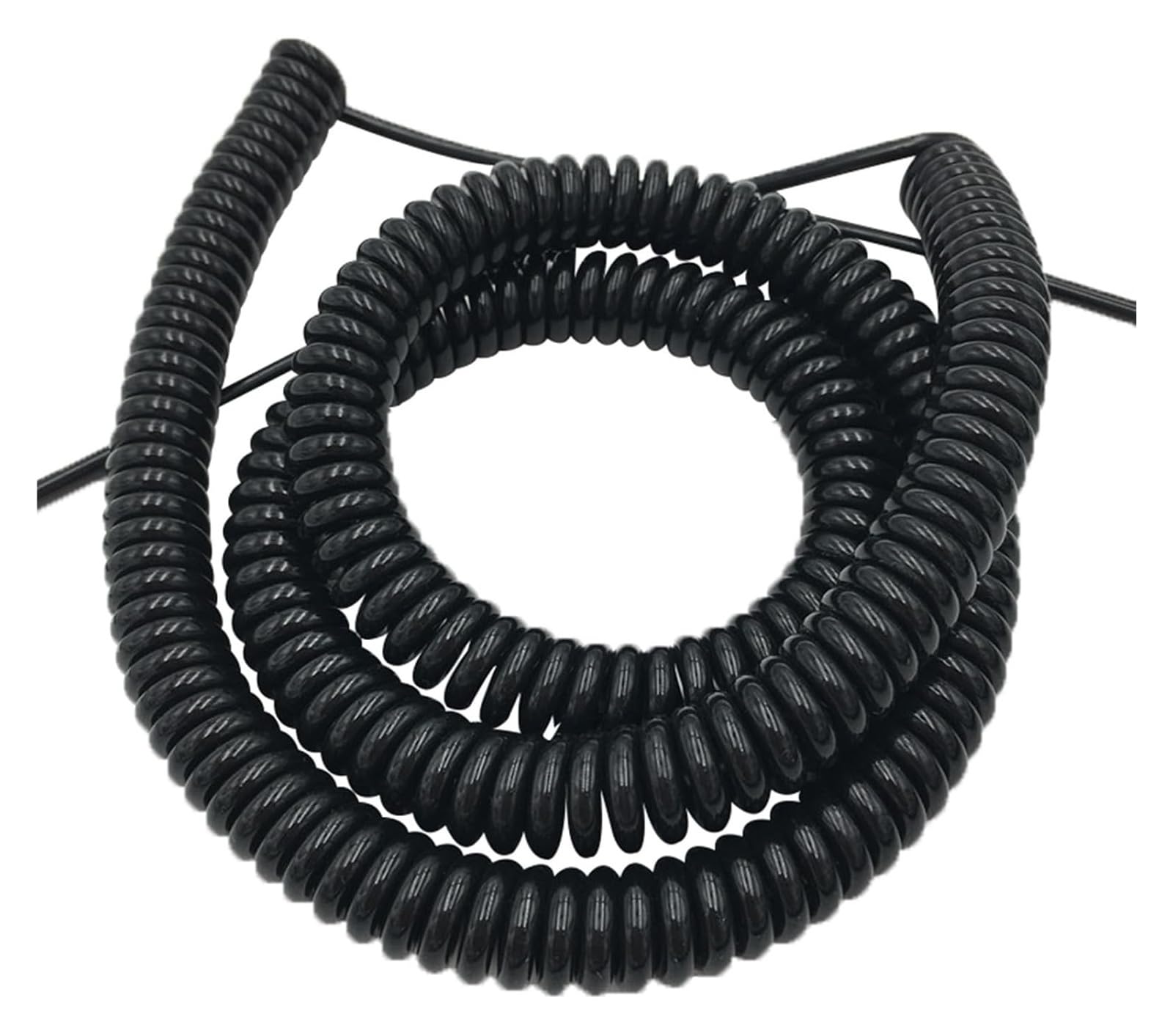 Cavo telefonico Cavo di Alimentazione Flessibile a Spirale, Cavo a Spirale a 3 conduttori, 0,3 mm, 22 AWG, Cavo di Controllo, Guaina a Molla, Resistente alla trazione(Stretch 4 Meter)