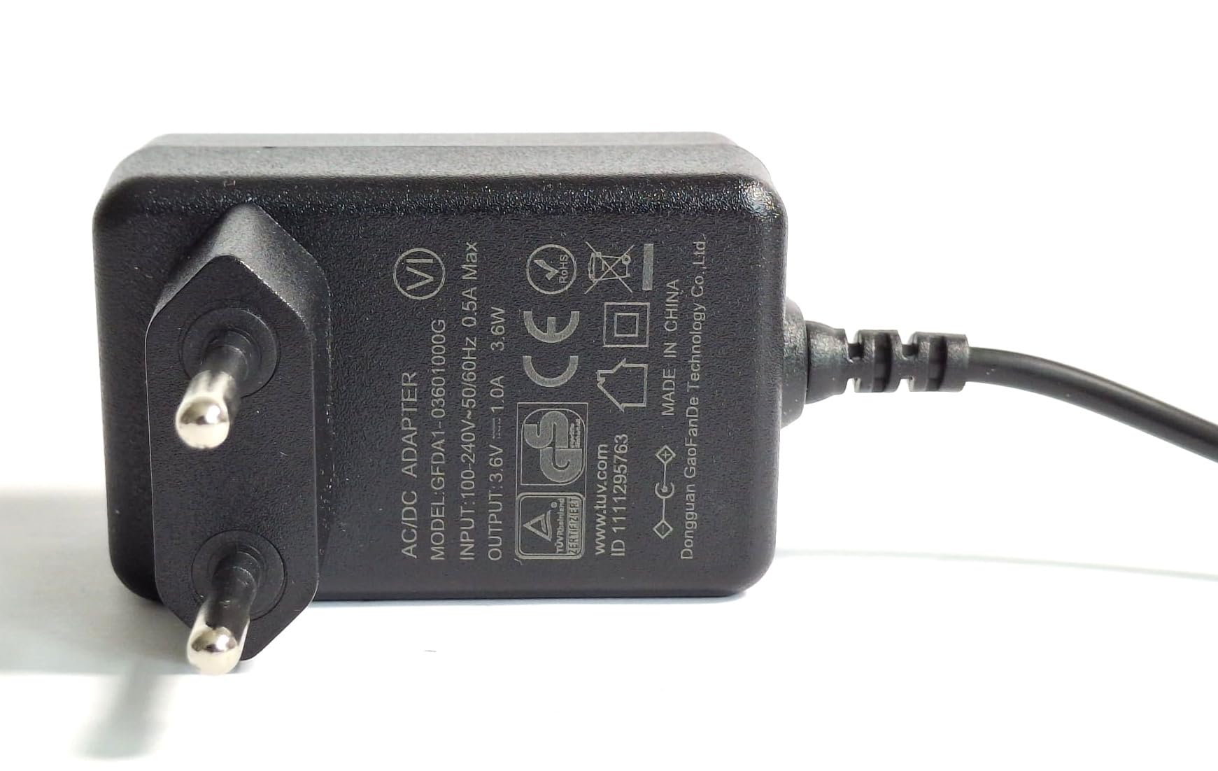 Enerpower 3,6 V 1 A zasilacz ładowarka do Bosch PSR 2,4 V akumulatorowy rozgałęziacz, zamiennik 2 607 224 790, 2 607 224 879 (certyfikat GS)