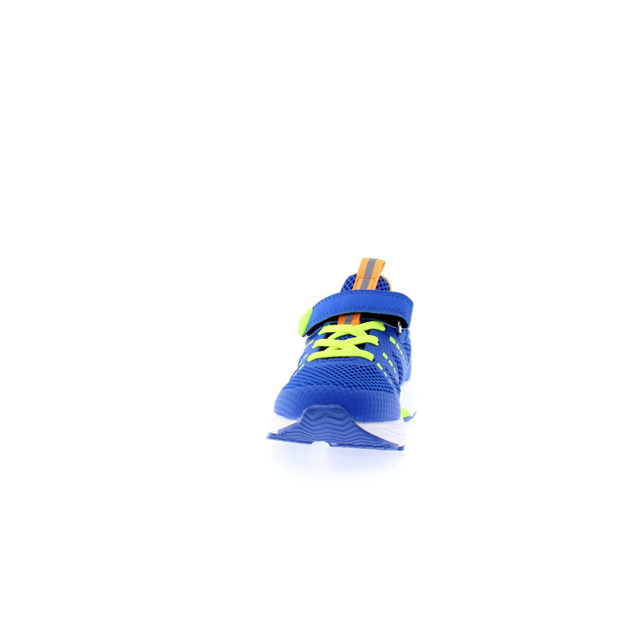 Scarpa Sportiva Modello IMAA3807 Blu Royal Giallo Neon a Lacci Elastici e Strappo (Blu Royal, Sistema Taglie Calzature EU, Adolescente, Numero, Media, 35)