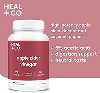 Vista 3 de HEAL + CO. Vinagre de Sidra de Manzana 5:1 120 x 500 mg Cápsulas