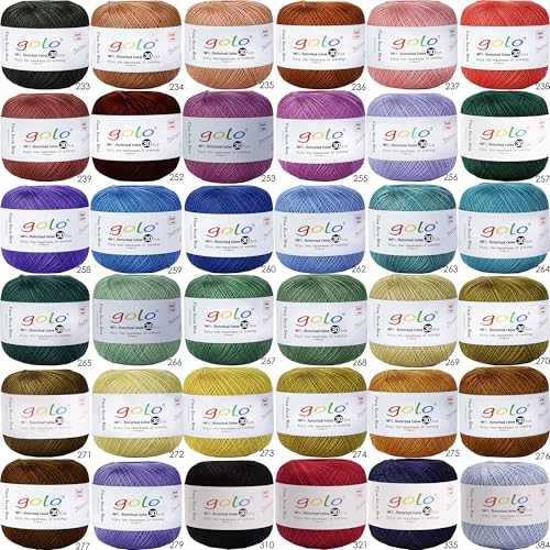 Image of golo Crochet Thread Size 30 Yarn for Hand Kniting,Tatting,Crocheting 713
