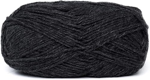 Miniatura 2 de Mezcla de lana de alpaca, 2 madejas de 7.05 oz, peso peinado, celestial suave y perfecto para tejer y tejer (gris, peso peinado)