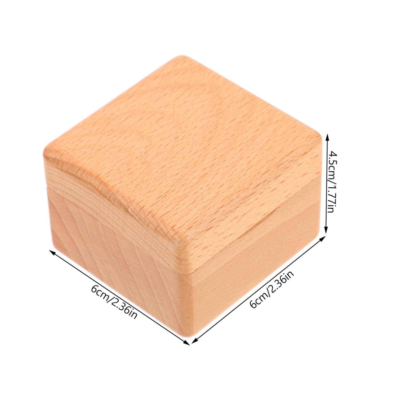 Beavorty 4 Pièces Boîte à Anneaux Bois de Hêtre Organisateur de Multifonctionnel pour Alliances et Boucles Oreilles Rangement Durable et Élégant pour Fiançailles