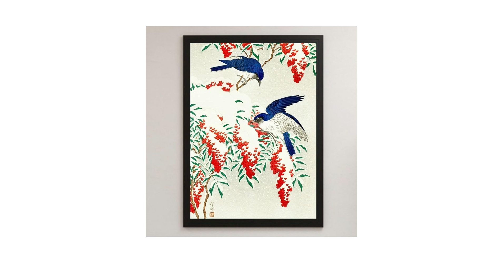 微笑みの物語　　絵画原画 キツネとコウノトリ ジャン・ド・ラ・フォンテーヌの寓話の挿絵
