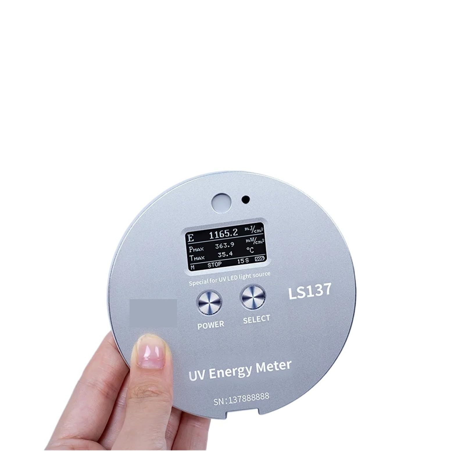 Misuratore di energia UV LS137 Radiometro UVA Sorgenti luminose a LED Misura, potenza e temperatura Dimensioni ridotte Misurazione accurata