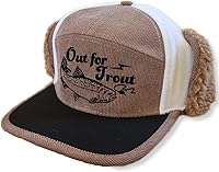 Vista 10 de ThatsRad Out for Trout Corduroy Snapback Sombrero Gorra Pesca con Mosca Pescador
