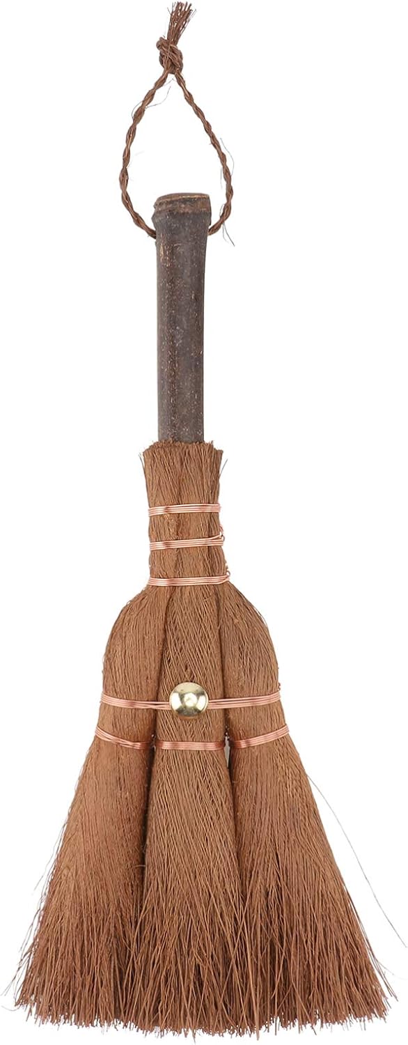YARNOW Palm Broom Mini Natural Whisk Broom Desk Cleaning Brush Computer Keyboard Broom Tea Cup Duster for Home, Brown, 24x8cm, 81SDD171155OV51O8EI : Health & Household
