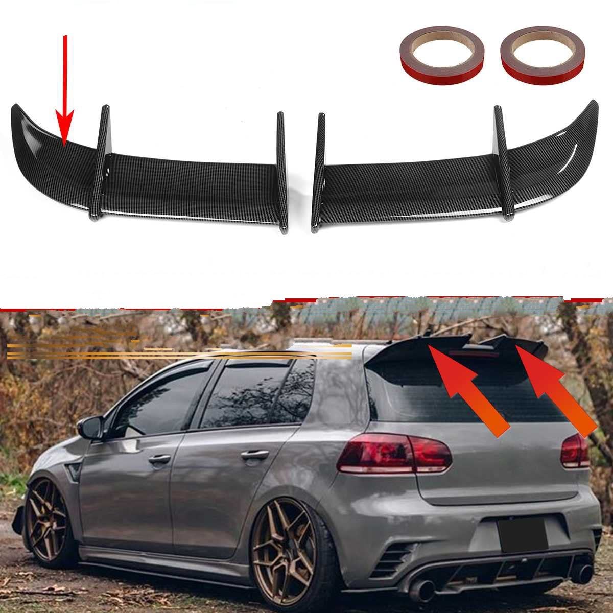 Spoiler Posteriore In ABS Per VW Golf MK6 – Stile GTI R Line, Kit Da 2 Pezzi, Nero Lucido, Riduce La Resistenza Dell'aria