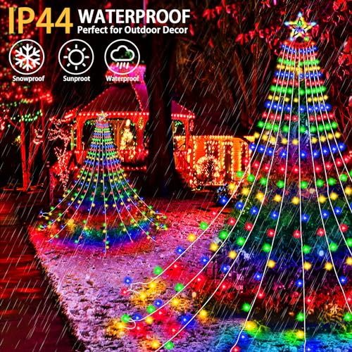 Luces Navideñas Estrella LED Multicolor para Exterior miniatura 6