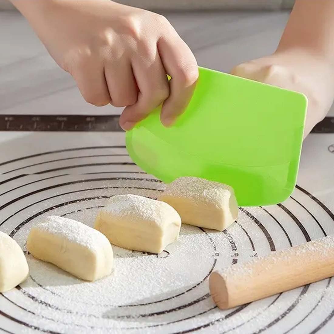 Grattoir à Crème à Gâteau 3pcs/set - CIKONIELF - Coupe-pâte Ustensile