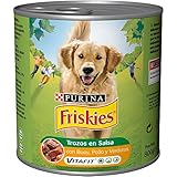 Hierro para la vitalidad Purina Friskies Trozos en Salsa Perro Adulto Buey, Pollo y Verduras, Pack of 12 x 800 g