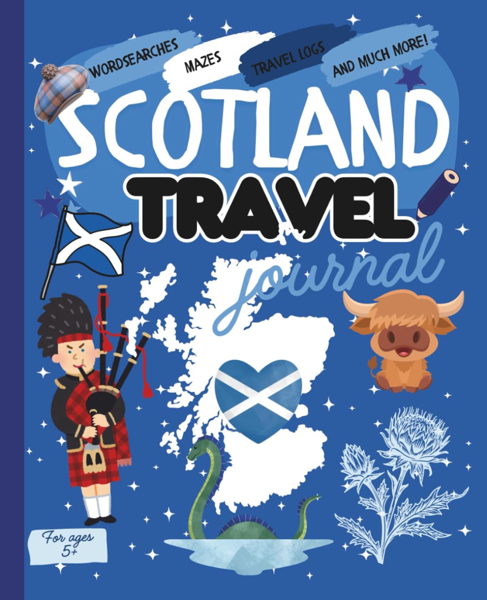 Scotland Activity Book: Travel Journal