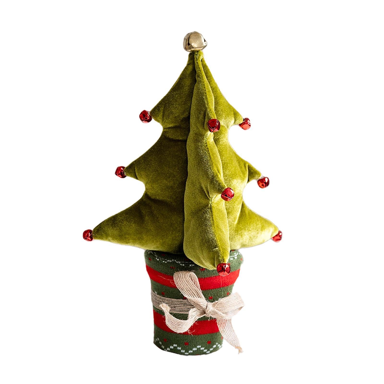 Decoración de de Navidad de Mesa, Adorno de Peluche, de Navidad de Mesa para Celebraciones de Cumpleaños, Estante de Boda, Chimenea, Verde