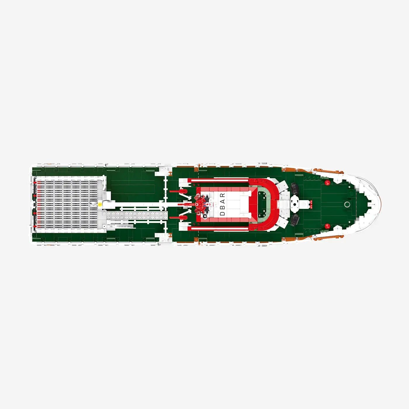 BlueBrixx DGzRS Seenotrettungskreuzer Hermann Marwede, 4753 Klemmbausteine | Maßstab 1:70, Tochterboot inklusive, bedruckte Elemente, 5 € Spende je verkauftem Set, 646 x 154 x 342 mm, 109759