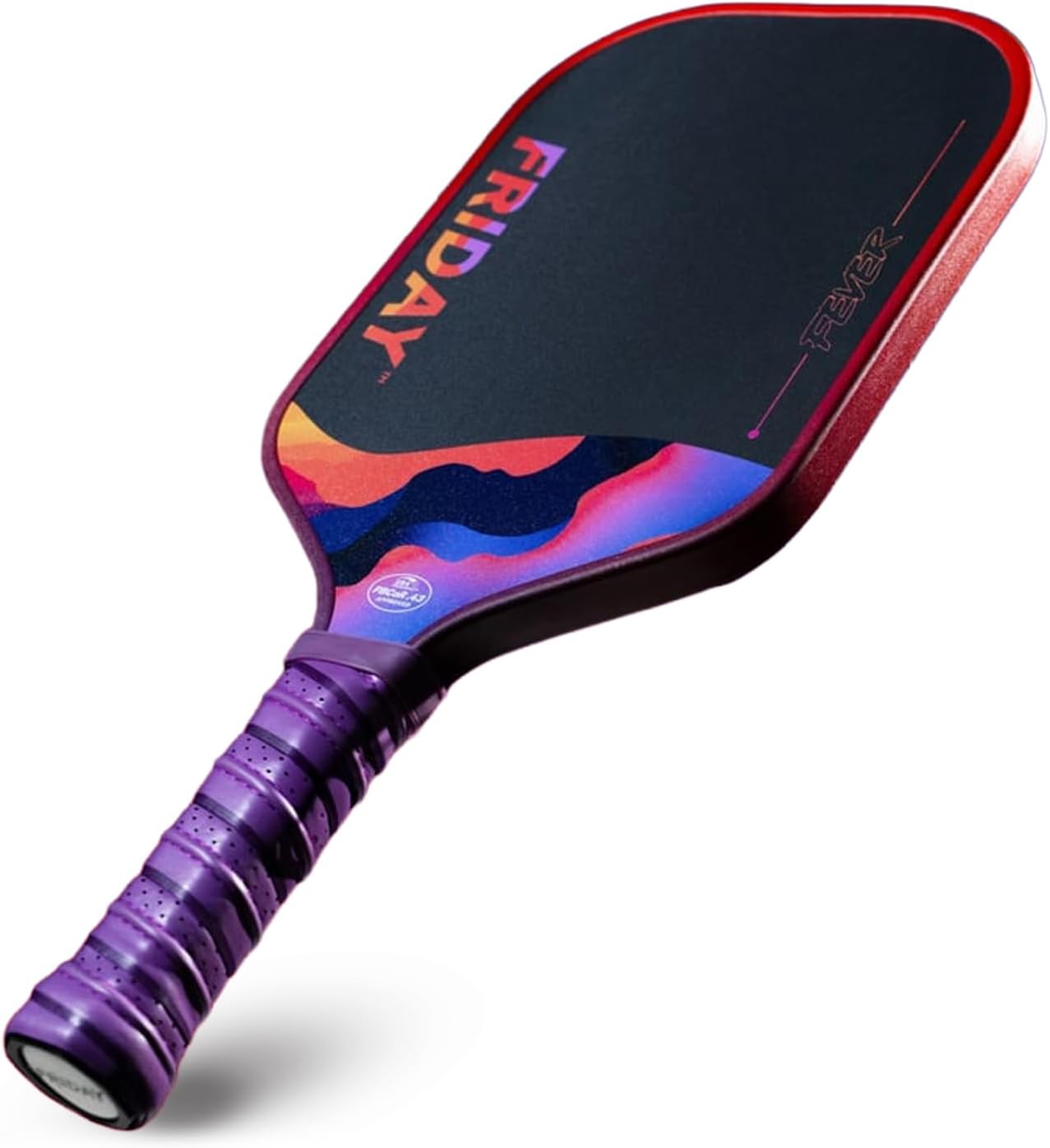 Friday Fever Paddle, Triple-Layer T700 Raw Carbon Fiber, Gen 3 Construction, Dual-Edge Foam, USAP PBCoR .43 Certified