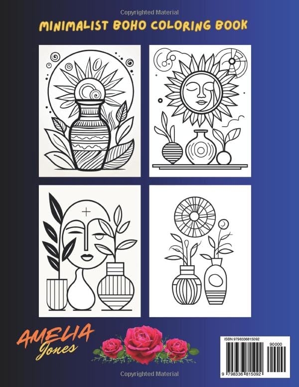 Boho Minimalist Coloring Pages: Inspiring Designs for House Plans, Room Decor & Bathroom Remodels image 3