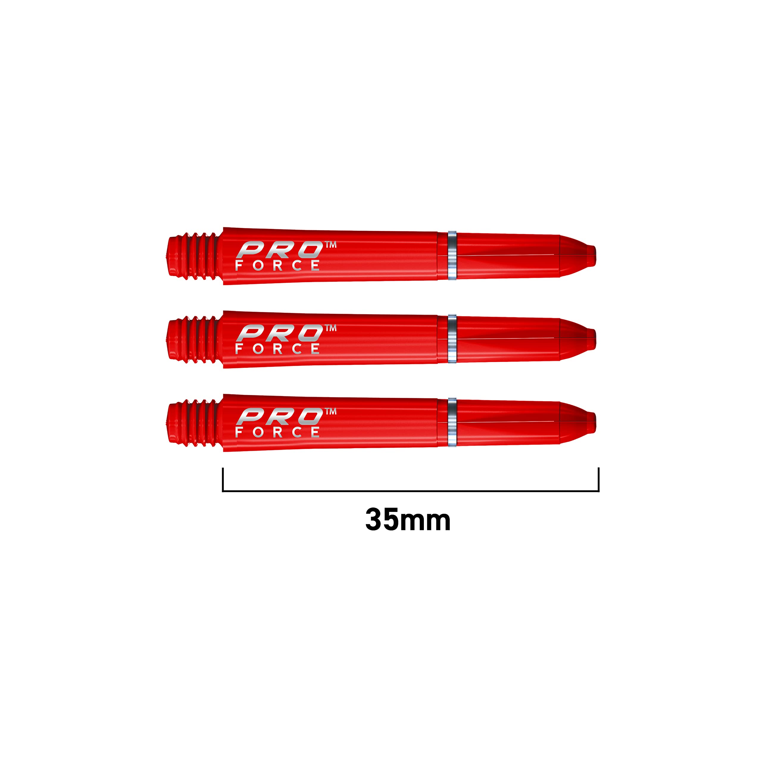 Steli Per Freccette Winmau PRO-Force - Nylon Con Presa Ad Anello - Corti 35mm - Colore Giallo - Set Da 3 Pezzi - 4