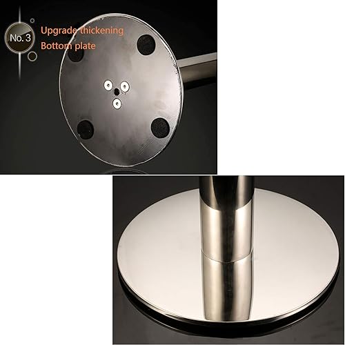 Miniatura 7 de Patas de escritorio de una sola columna resistentes, patas de acero inoxidable para mostrador, columna de soporte para patas de mesa de café de bar,