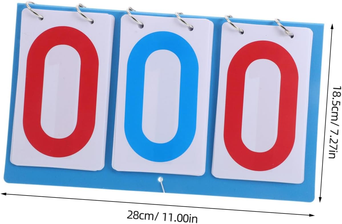 Tabletop Score Keeper Flipper Scoreboard with High Visibility Display for Soccer Basketball Volleyball More Easy to Hang and Flipper for Multi Sport Competitions