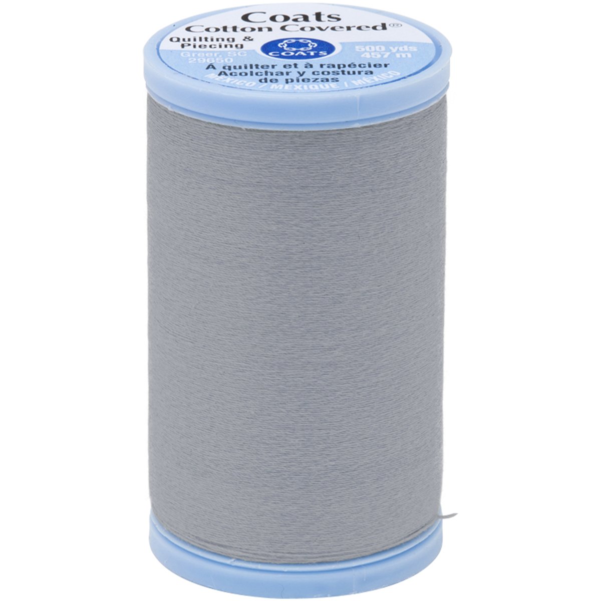 Coats Cotton Covered Quilting and Piecing Thread, 500-Yard, Nugrey