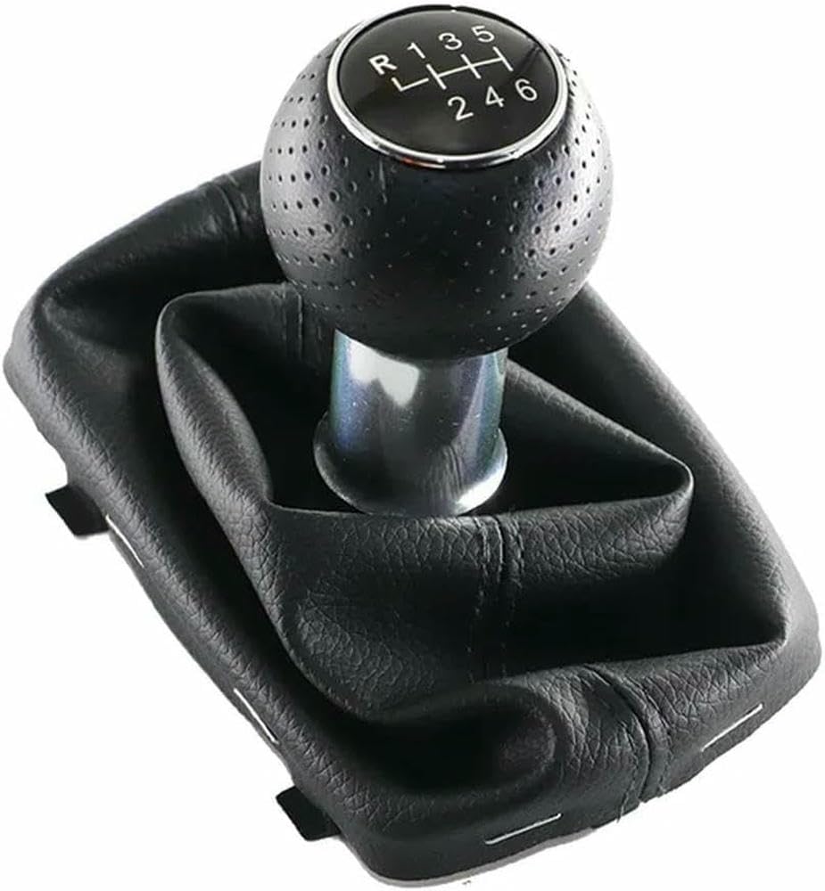 GZNBB Car Manual Gear Shift Knob Boot Cover Gaiter Lever Shifter Handle Stick, for Audi A3 S3 2001-2003