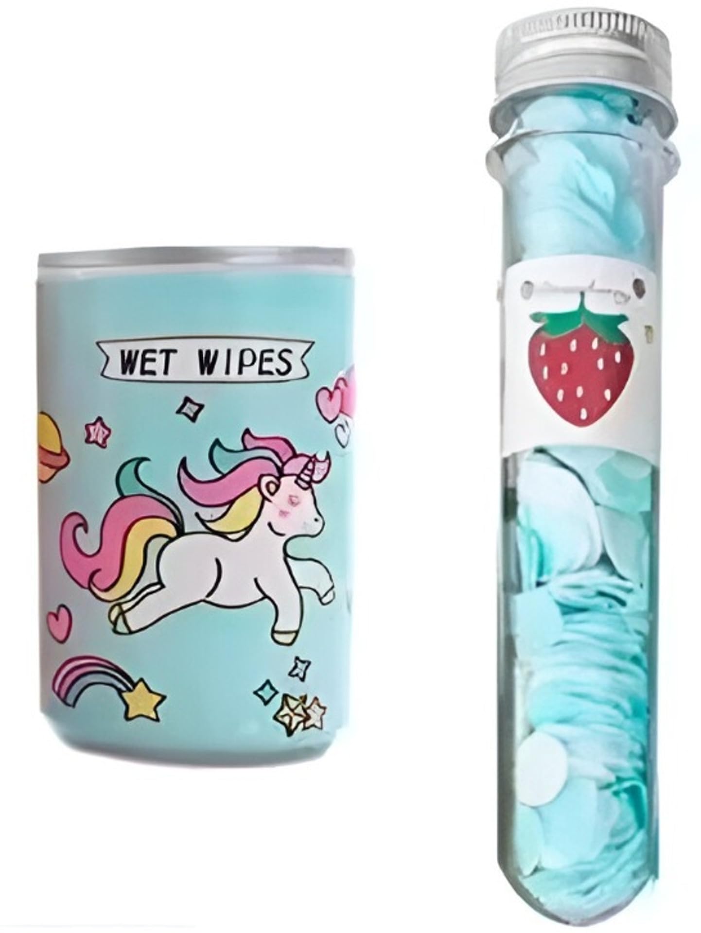 Eclet Eclet 2pc of Combo 1 Unicorn Cartoon Print Wet Wipes with paper soap for kids travel (499 g)-image-41