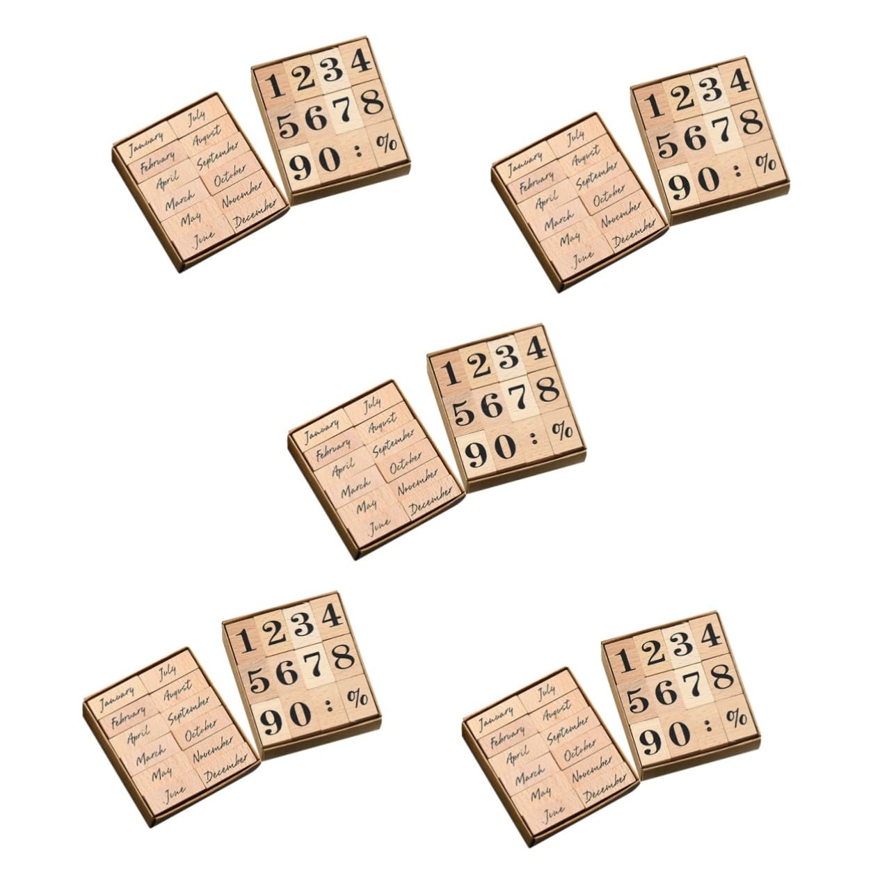 Veemoon 120pezzi Timbri Per Scrapbooking Timbri Vintage Per Decorazioni Crafting Compatti e Facili Usare
