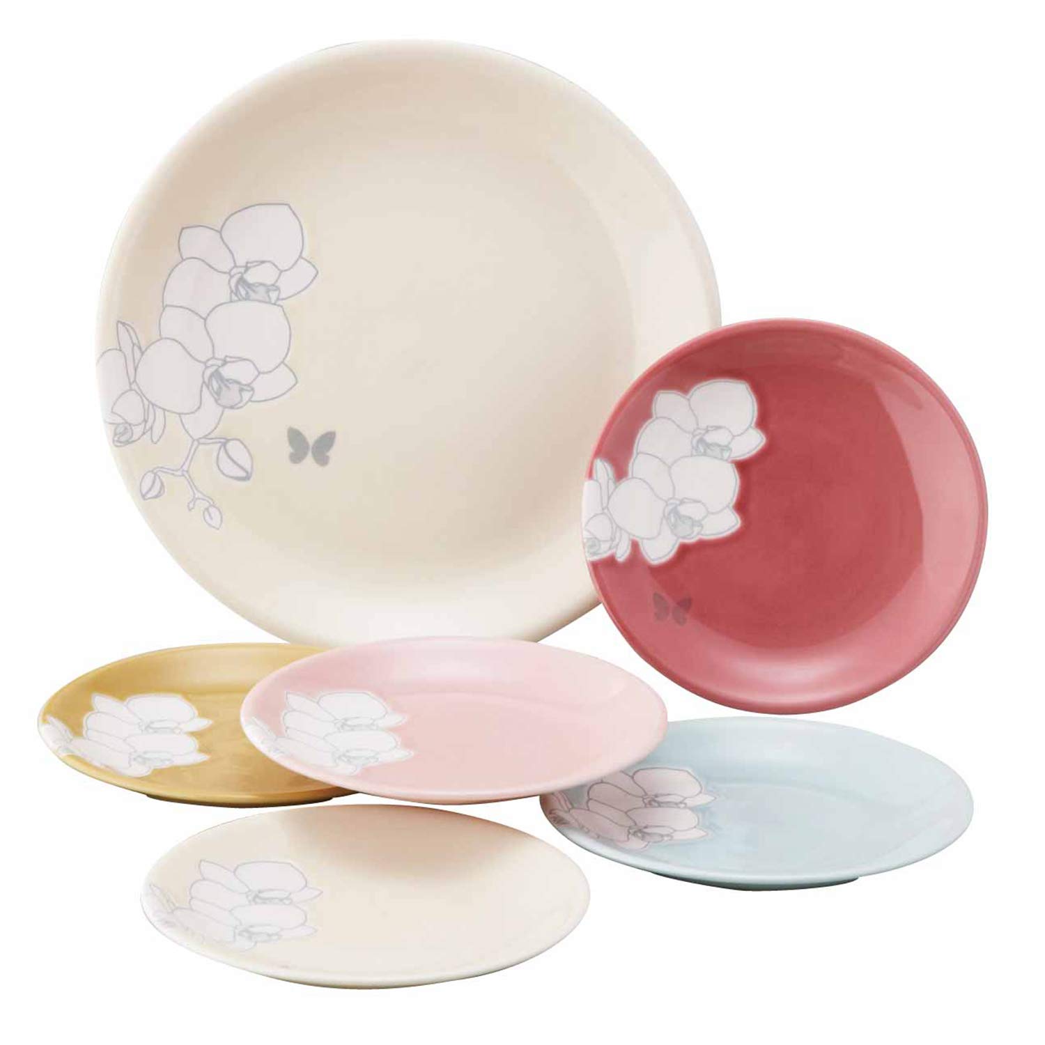 Amazon｜山加商店(Yamakasyoten) ハナエモリ オーキッド プレート 皿 6